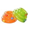 Gimilife Mint Flavor Pet Ring Bone Rubber Ball Chew Toys & Pet Interactive Snack Bounce Treat Holder Toys & Dog Dispensing Food Treat Chew Ball for Small Large Dogs