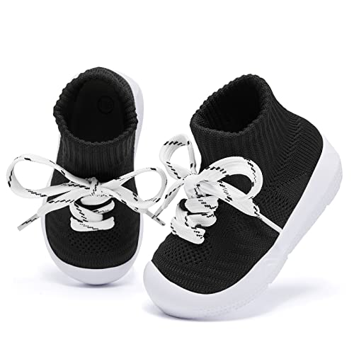 Image of MORENDL Baby Sock Shoes Toddler Sneakers Infant Tennis Slip On Walking Shoes Boys & Girls Non-Slip Slippers