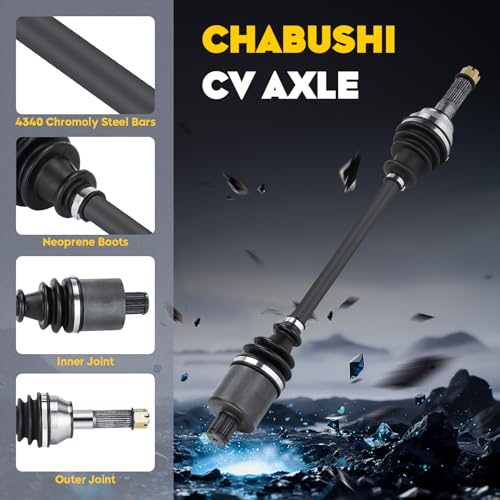 Image of Front CV Axle Drive Half Shaft for Polaris Ranger 900 XP /Crew 2013-2019, Ranger XP 1000 2017-2020 (Non-ABS /Diesel /MUD), RZR S /4 800 2010-2014, Ranger 570 Full-Size 2015, Replaces 1332637