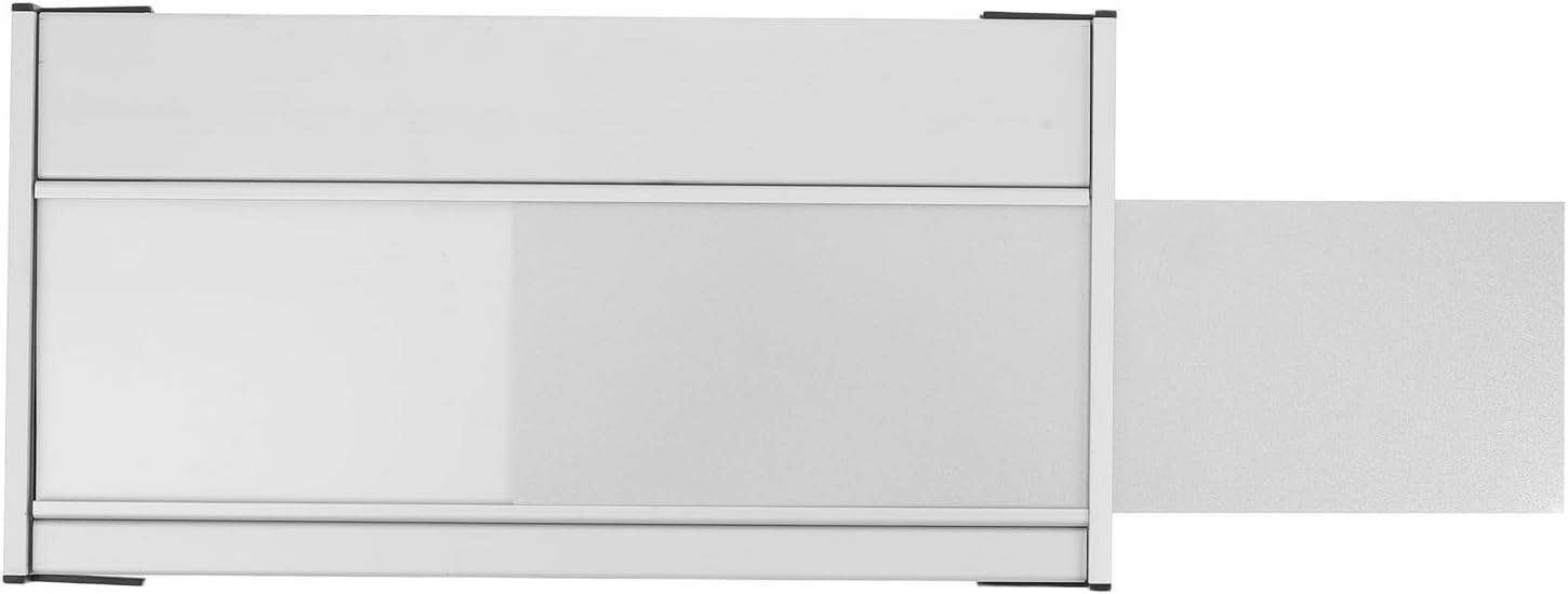 Blank Aluminum Door Nameplate Holder for Office Wall Sign DIY Name Plate Frame for Cubicles and Doors Multipurpose Aluminum Alloy Slot Frame for Custom Engraving and Identification