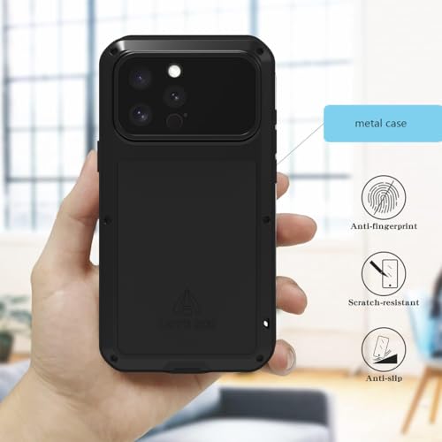 Coque iPhone 16 Pro Max antichoc de qualité militaire LOVE MEI - 7