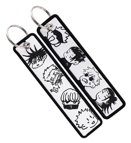 Pinstant Satoru Gojo Jujutsu Kaisen Anime Manga Megumi Fushiguro Yuji Itadori Keychain Key Tag Chain Fob Ring