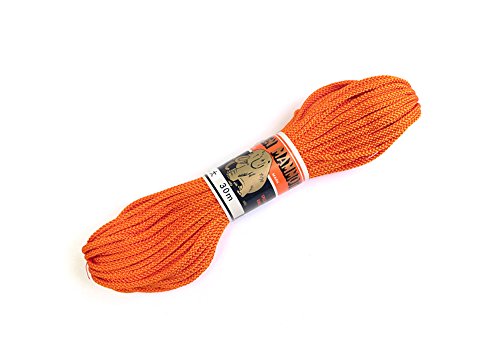 NBK 江戸打ち紐 太 15m巻き 柿色 EDF-15-15M