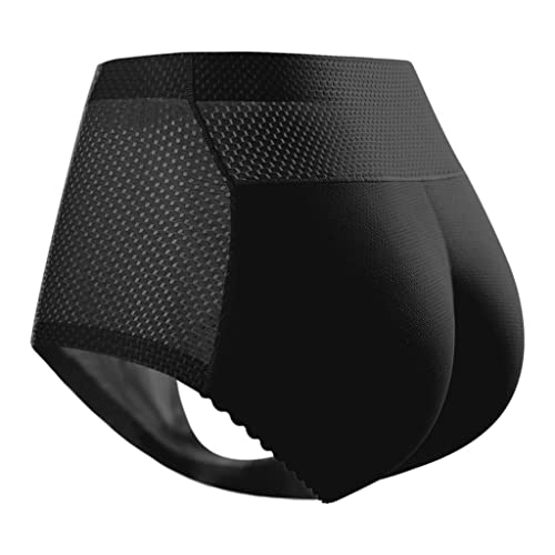 Calzón Levantaglúteos Femenino sin Costuras Cintura Media Moldeadora Acolchado Ligero Tipo Esponja Tejido Que Adecuado para Vestidos Fiesta