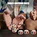 Abaodam 12pcs Wooden Finger Guessing Dice Interactive Rock Scissors Game for Family Gatherings Bars and Parties Fun Game Props for All Ages