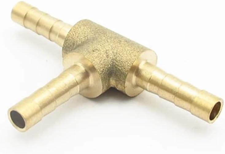 5mm Hose Equal Tee Type 3 Way Brass Barbed Pipe Fitting Coupler Connector For Fuel Gas Water Plumbing Fittings