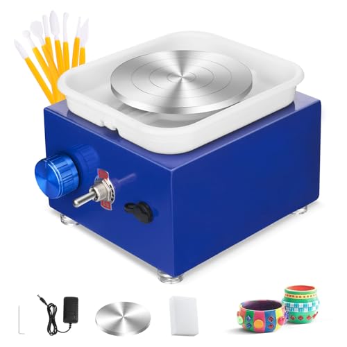Pottery Wheel, Mini Pottery Wheels 2000RPM Adjustable Speed Electric