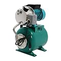 1HP Shallow Well Pump with Pressure Tank, 110V Automatic Water Booster Jet Pump, Garden Water Pump Jet, Irrigation Pump for Home, Garden, Farm, Lawn Sprinkler Systems (Green)