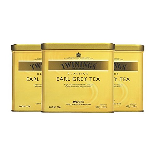 Twinings Earl Grey Tea, 500g Dose 3er Pack