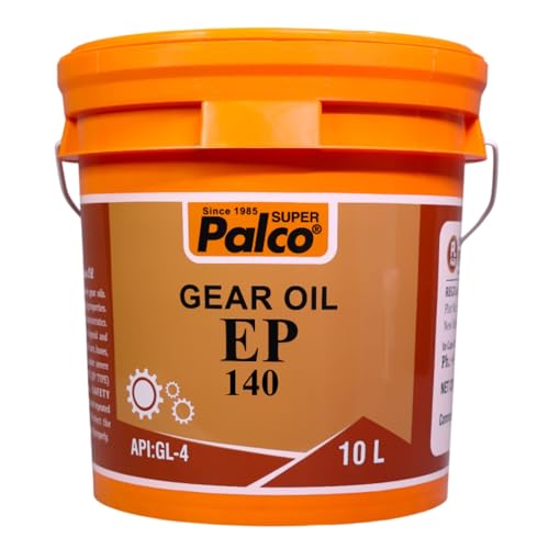 Image of PALCO EP 140 Extreme Pressure Gear Oil 10 Litre (Pack 1) | API GL 4 Gear Oil for Cars, Bus & Other Heavy Vehicle High Performance Heavy-Duty for Smooth Transmissions, Superior Protection