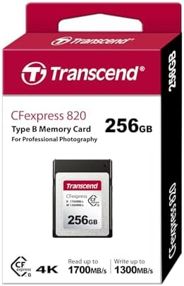 Transcend CFexpress 820 Type B-Speicherkarte TS256GCFE820 — galinė pusė