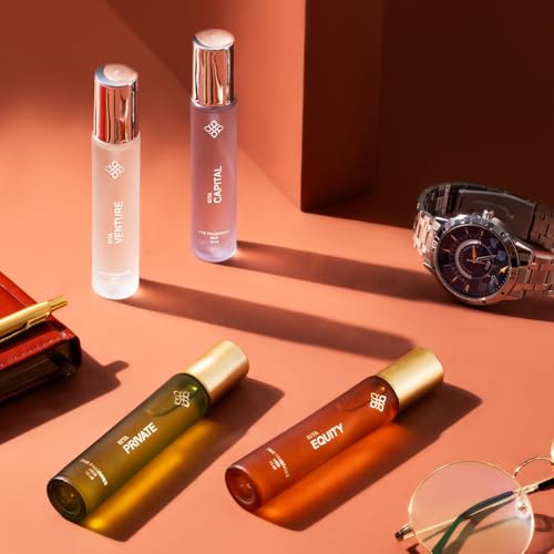 Image of Riya Gift A Memory Men Eau De Liquid Parfum Gift Set 4 X 15Ml For Men With Private, Equity, Venture, Capital | Musk, Oudh Wood | Long Lasting Edp Fragrance Set