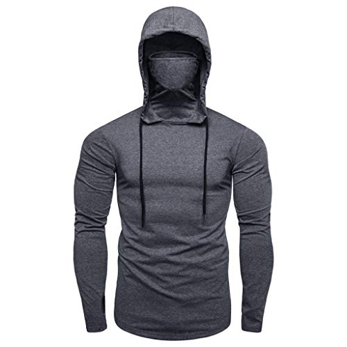 Mens Hoodies with Face Mask UPF 50+ Sun Protection Fishing Shirts Side Zipper Lightweight Hooded Sweatshirts Tops2