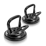 バキュームリフター 2個セット 吸盤 強力 サクションリフター マルチグリップ アルミ合金 サクションカップ ワンタッチ吸盤式 サクションバキュームカップ 車凹み直し吸盤 タイル ガラス装着用 工業用 荷物運搬 強力吸着盤 耐荷重55kg 2個合計110kg（ブラック）