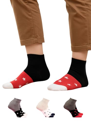 Image of Orbit Ankle Length Socks for Men |Made With Durable & Breathable Cotton | Ideal for Gym, Running, Office | 3 Pair -Multicolor