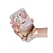 Produktbild Sycode Hülle Spiegel für Galaxy S6 Edge Plus,Glitzer Diamant Strass Überzug Gold Weiche Glänzend Shell Etui mit Bär Ring Ständer for Samsung Galaxy S6 Edge Plus-Silber