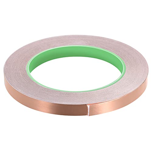 Image of Copper Foil Tape Conductive Adhesive Double Sided, [for EMI Shielding, Stained Glass, Paper Circuits, Grounding] - 3 /8 inch /98ft