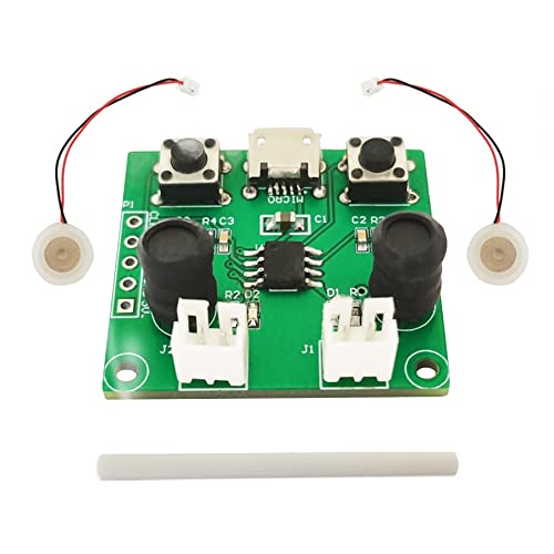 Module D'humidificateur Double Micro USB,Atomiseur de Brumisateur a Ultrasons 110KHz 2W 20mm Contrôlable Marche/arrêt pour Les Atomiseurs