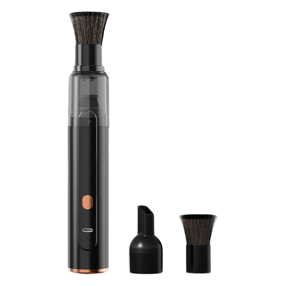 2-in-1 Mini Cordless Handheld Vacuum Cleaner 42000Pa Suction, USB Car Hoover for Home Office Desk Keyboard Pet Hair Cleaning (black)