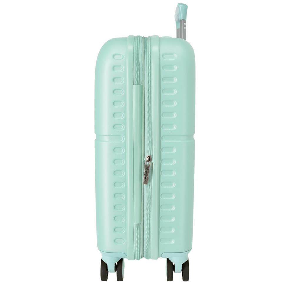 Pepe Jeans Chest Maleta de cabina Rígida, azul, 5 Ruedas dobles