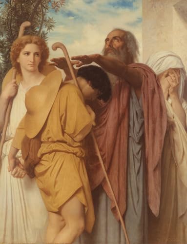 Tableaux sur toile Jeune fille de William Adolphe Bouguereau art mural 60x90cm