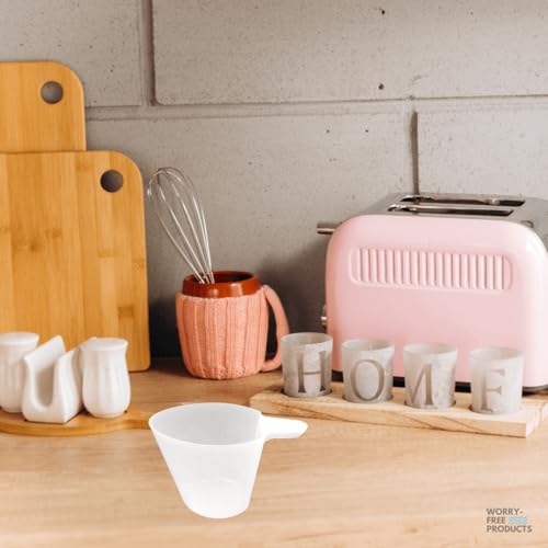 Vaso medidor plástico 1 taza BPA free transparente miniatura 3