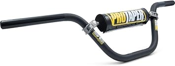7/8 Inch Motorcycle Handlebars Aluminum, Compatible Pit Or Dirt Bike Handlebar with Foam Pad Universal for Motocross Pit Dirt Bike ATV Quad Mini Bike Black, High Rise