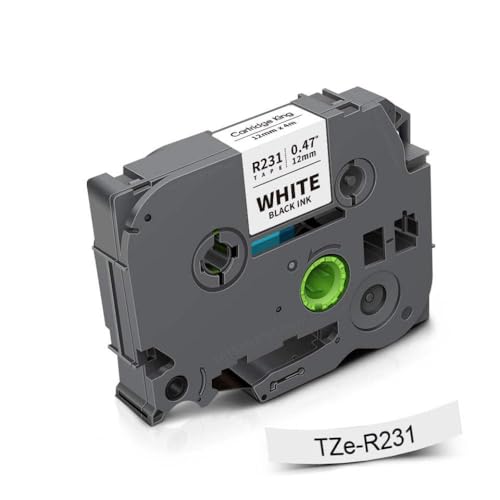 [xv^[fTZ-RE34 TZ-RN34 TZ-R234 TZ-R231jo[TtBbgƌ݊̂12mm TZETe{xe[v(Black on White)