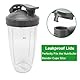 Flip Top To-Go Deckel Ersatz Teile Kompatibel mit Nutribullet 600/900W Becher (Grau, 2er-Pack)