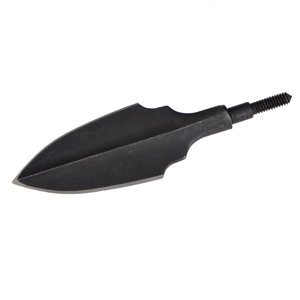 6/12 punte di freccia Broadheads nere punte di freccia da caccia tradizionali per arco e balestra (6 pezzi, stile 3)