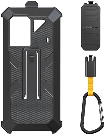 Ulefone Power Armor 18T/18/19/19T Multifunctional Protective Case Original TPU Black Case Power Armor 18T/18/19/19T with Back Clip Carabiner