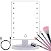 LED Lighted Makeup Mirror With 16 Led Lights Touch Screen Dimmable Brightness180 Rotation USB Battery Double Charge Countertop Cosmetics for Mothers Women Teen Girls Juniors