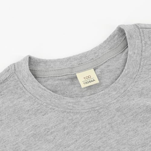 Toddler Baby Boy Girl Short Sleeve Crew Neck T Shirt Pullover Kids Loose Short Sleeve for 2-8 Years2