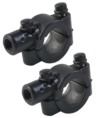 Xibao 2PCS Manillar Motocicleta Adaptador,Espejos laterales y Accesorios para Moto,Motocicleta Abrazadera Manillar Soporte,Apto para Motocicletas,Bicicletas Eléctricas,Vehículos Todo Terreno (8mm)