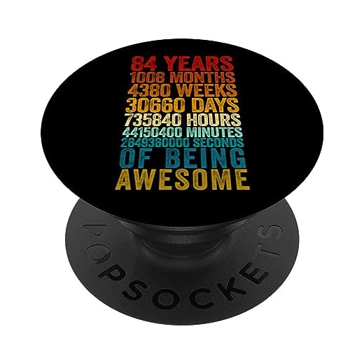 Divertida camiseta de cumpleaños 84 Old Meter Divertidos regalos de 84 años PopSockets PopGrip Intercambiable