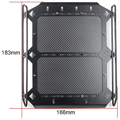 RCLions Metal Roof Rack with Carbon Fiber Panel Upgrades Parts for TRX6 G63 TRX4 G500 1/10 RC Crawler Car Body Accessories
