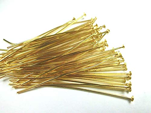 beadsvision 50 NIETSTIFTE 50mm Farbe Gold Stifte Kopfstifte #S458 Cover