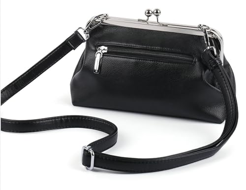 Bolso cruzado hobo de cuero PU para mujer miniatura 4