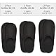 ONVAYA® ABS Gästepantoffel | Schwarz | 6er Set | Antirutsch Sohle | Hausschuhe | Filzpantoffel | Gr. 36-45 Gästehausschuhe