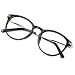 VisionGlobal Blue Light Blocking Glasses for Women/Men, Anti Eyestrain, Computer Reading Glasses, Stylish Oval Frame, Anti Glare (Black, 2.50 Magnification)
