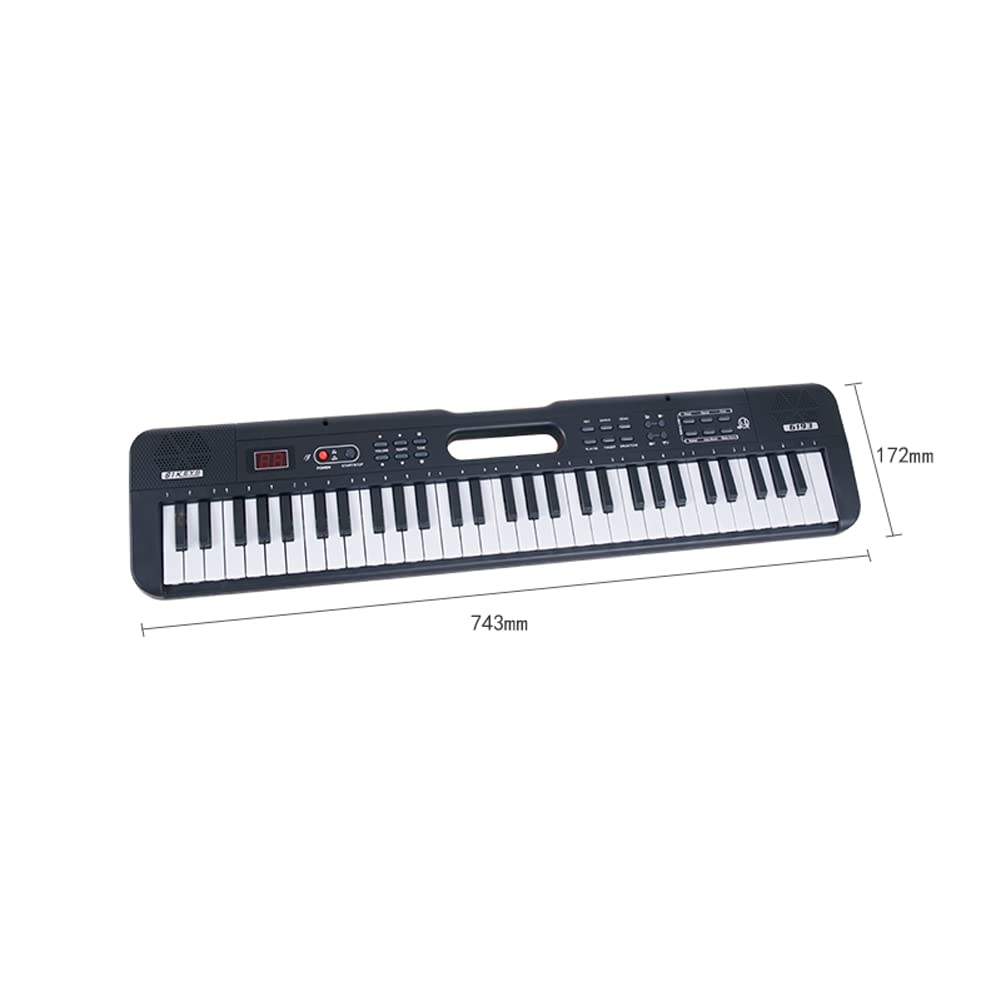 Cyfrowa muzyka elektroniczna klawiatura przenośna, 61 klawiszy, muzyka cyfrowa, klawiatura elektroniczna, wielofunkcyjne pianino elektryczne do fortepianu, dla ucznia, instrument muzyczny