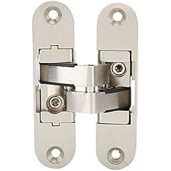 Dekaim Bisagra, Bisagras Ocultas para Puertas-Bisagra Oculta Cruzada Regulable De Aleación De Zinc para Puertas Plegables Pesadas, Accesorios para Herrajes De Muebles para Puertas Plegables