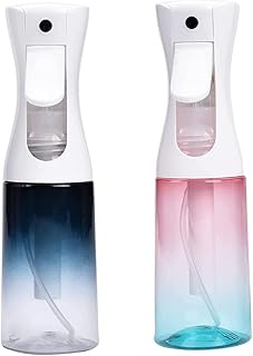 Hair Spray Bottle, Spray Water Bottle Refillable Continuous Pressurized Mist Sprayers Empty Misting Bottle for Hair Stylin...