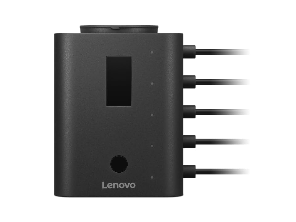 Image of Lenovo Smart Charger, Designed for Chromebooks, Charge 5 laptops at Once and Monitor Their Battery Levels, Integrated 30cm USB-C Cables