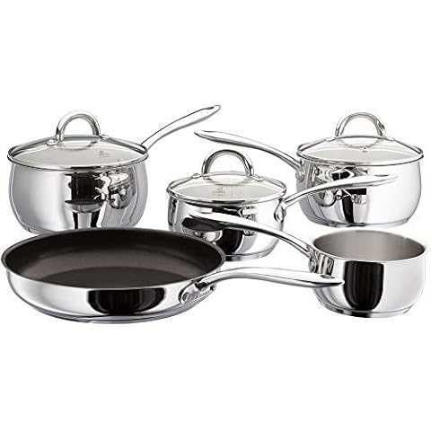 Judge Stainless Steel Saucepan Set, 5 Pieces Cover