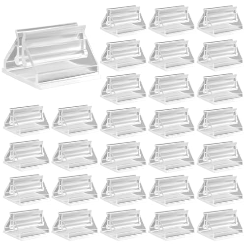 BokWin Clear Plastic Game Piece Card Stands, 30 Pack, 0.76 Inch