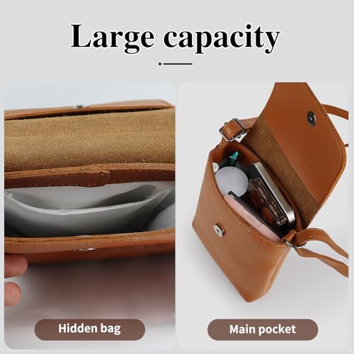 Crossbody Bag, PU Leather Crossbody Handbags Crossbody Purses for Women, Crossbody Wallet Purse for Dating, Travel4