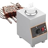 Calentador eléctrico de botellas de salsa, calentador dispensador de salsa de chocolate caliente, calentamiento más uniforme y rápido, con cuerpo de acero inoxidable resistente a la corrosión (1 bot
