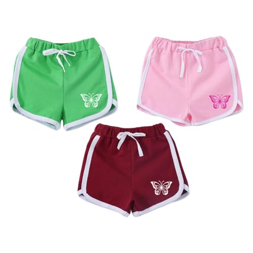 Image of KYDA KIDS Girls 100% Pure Cotton Shorts | Regular Fit Soft Breathable Summer Wear | Comfortable Multicolor Kids Shorts
