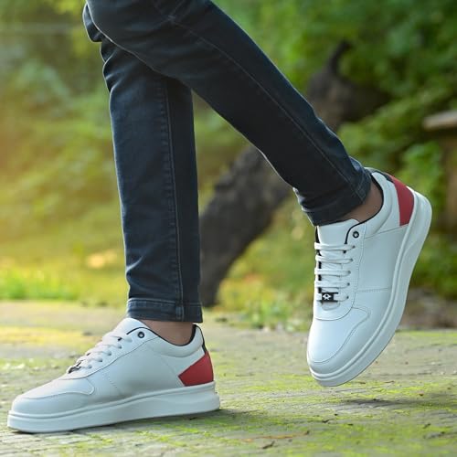 Image of Cruiser Mens Sneakers | Casual Shoes | Experience Comfort & Style with Soft Cushioned Insole |Step Up Your Comfort: Casual Sneakers for Every Day| Trendy Lace-Up Design Sneaker (2567)